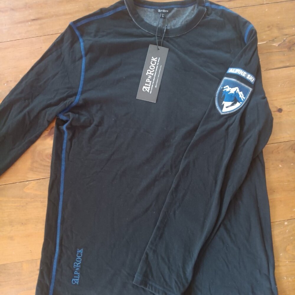 Alp N Rock Apex Mens Crew Shirt Large Black